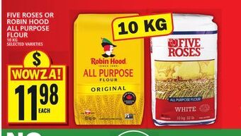 Food Basics Five roses or robin hood all purpose flour offer
