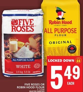 Food Basics Five roses or robin hood flour offer