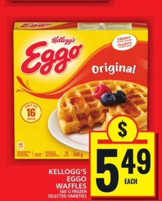 Food Basics Kellogg's eggo waffles offer