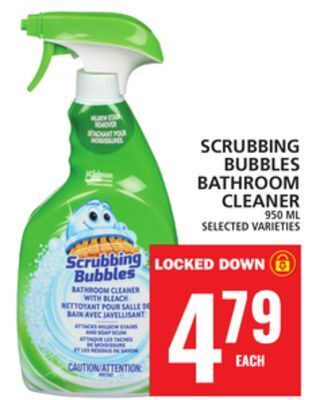 Food Basics Scrubbing bubbles bathroom cleaner offer