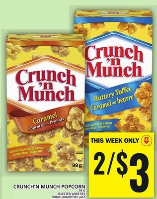 Food Basics Crunch'n munch popcorn offer