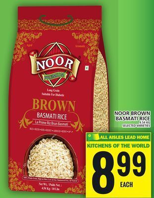 Food Basics Noor brown basmati rice offer