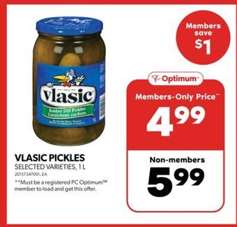 Real Canadian Superstore Vlasic pickles, 1 l offer