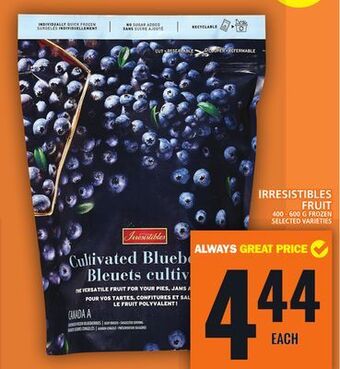 Food Basics Irresistibles fruit offer