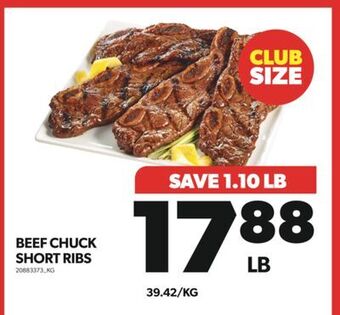 Real Canadian Superstore Beef chuck short ribs offer