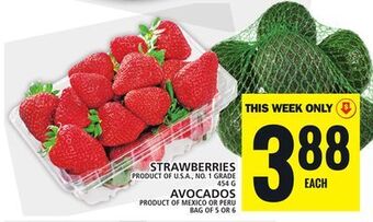 Food Basics Strawberries or avocados offer