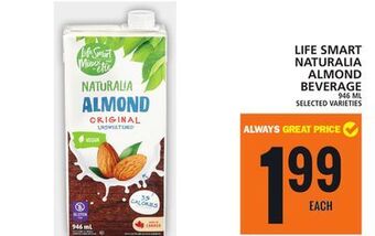 Food Basics Life smart naturalia almond beverage offer