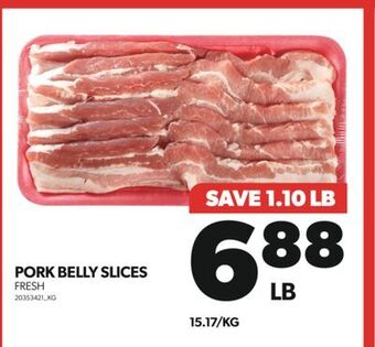 Real Canadian Superstore Pork belly slices offer