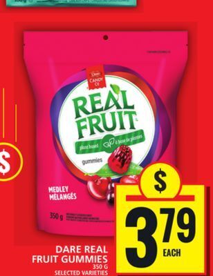 Food Basics Dare real fruit gummies offer