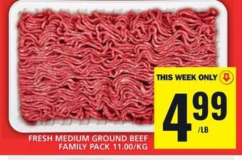 Food Basics Fresh medium ground beef family pack offer
