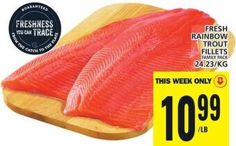 Food Basics Fresh rainbow trout fillets offer