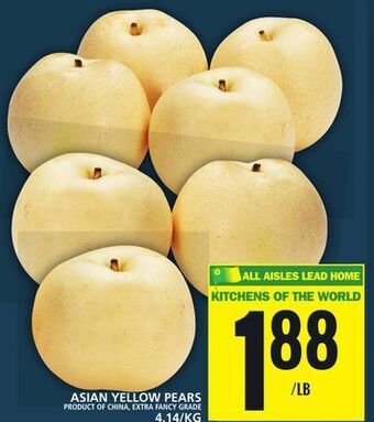 Food Basics Asian yellow pears offer