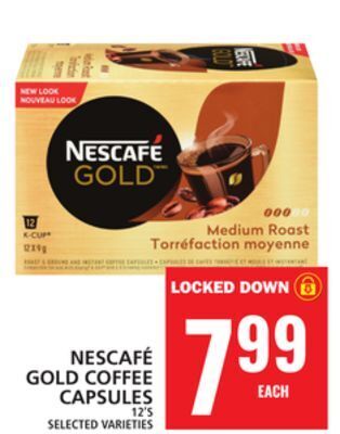 Food Basics Nescafé gold coffee capsules offer