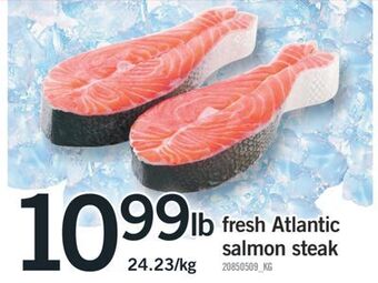 Fortinos Fresh atlantic salmon steak offer