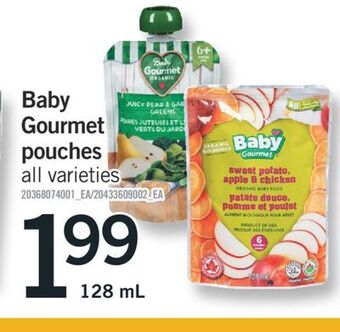 Fortinos Baby gourmet pouches offer