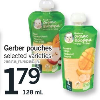 Fortinos Gerber pouches, 128 ml offer