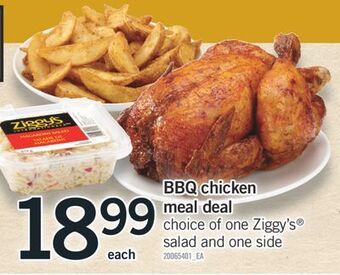 Fortinos Bbq chicken meal deal offer
