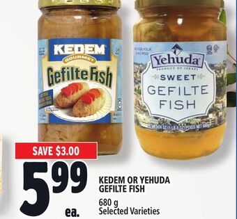 Metro Kedem or yehuda gefilte fish offer