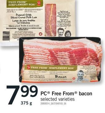 Fortinos Pc free from bacon, 375 g offer