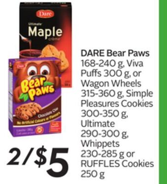 Sobeys Bear paws offer