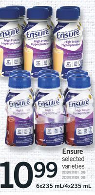 Fortinos Ensure, 6x235 ml/4x235 ml offer