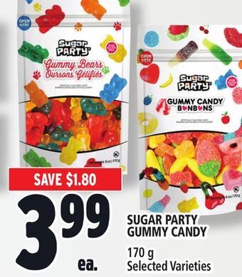 Metro Sugar party gummy candy offer