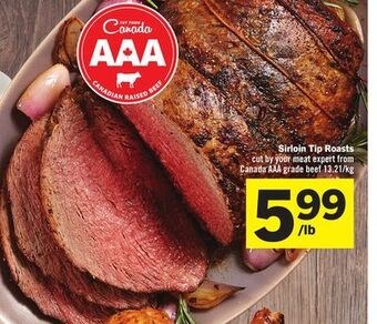 Foodland Sirloin tip roasts offer
