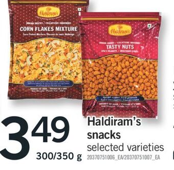 Fortinos Haldiram's snacks offer