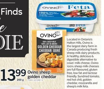 Fortinos Ovino sheep golden cheddar, 200g offer