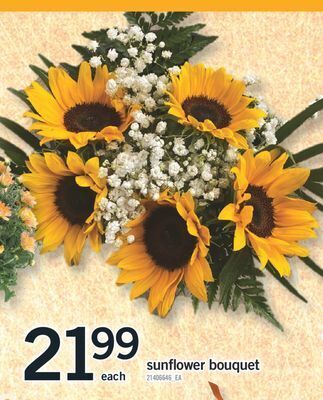 Fortinos Sunflower bouquet offer