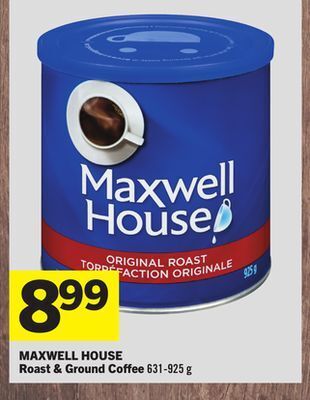 Foodland Maxwell house roast & ground coffee 631-925 g offer
