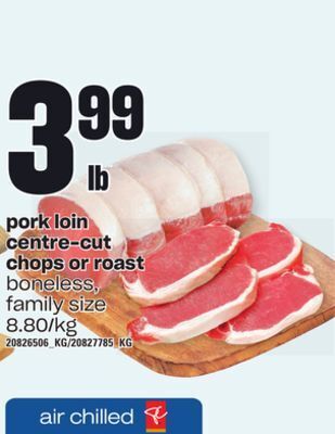 Independent Grocer Pork loin centre-cut chops or roast offer
