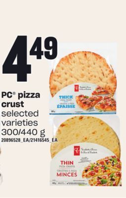 Independent Grocer Pc pizza crust, 300/440 g offer