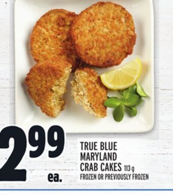 Metro True blue maryland crab cakes offer