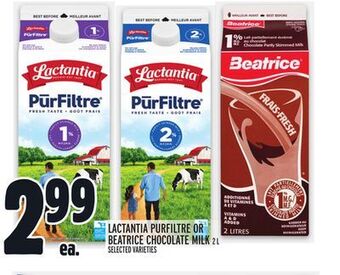 Metro Lactantia purfiltre or beatrice chocolate milk offer