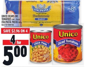 Metro Unico beans or tomatoes offer