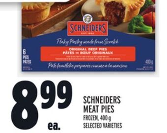 Metro Schneiders meat pies offer