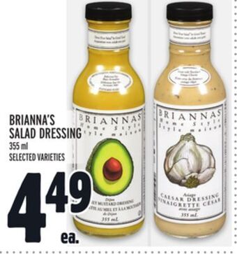 Metro Brianna's salad dressing offer