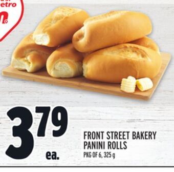 Metro Front street bakery panini rolls offer