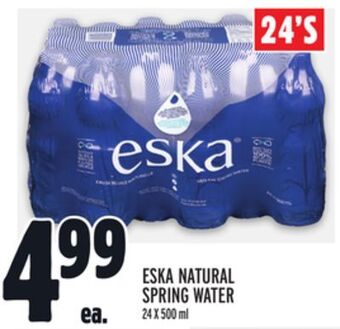 Metro Eska natural spring water offer
