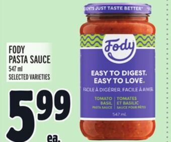 Metro Fody pasta sauce offer