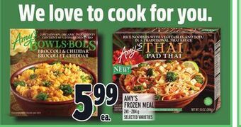 Metro Amy's frozen meal offer