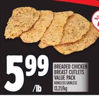 Metro Breaded chicken breast cutlets value pack offer