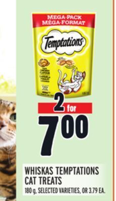 Metro Whiskas temptations cat treats offer