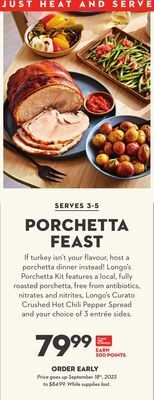 Longo's Feast longo's porchetta kit offer