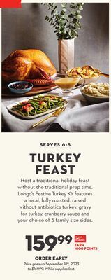 Longo's Turkey feast offer