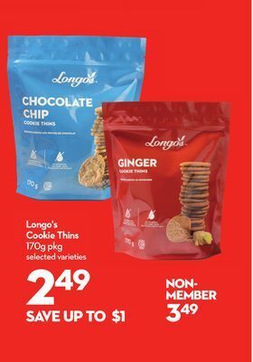 Longo's Longo's cookie thins offer