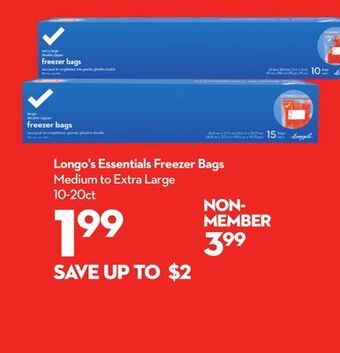 Longo's Longo's essentials freezer bags offer