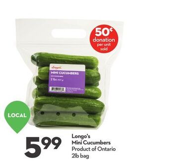 Longo's Longo's mini cucumbers offer