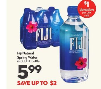Longo's Fiji natural spring water offer
